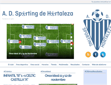 Tablet Screenshot of adsportingdehortaleza.com